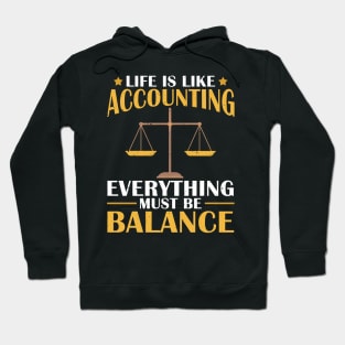 Life is like accounting everything must be balance Hoodie
